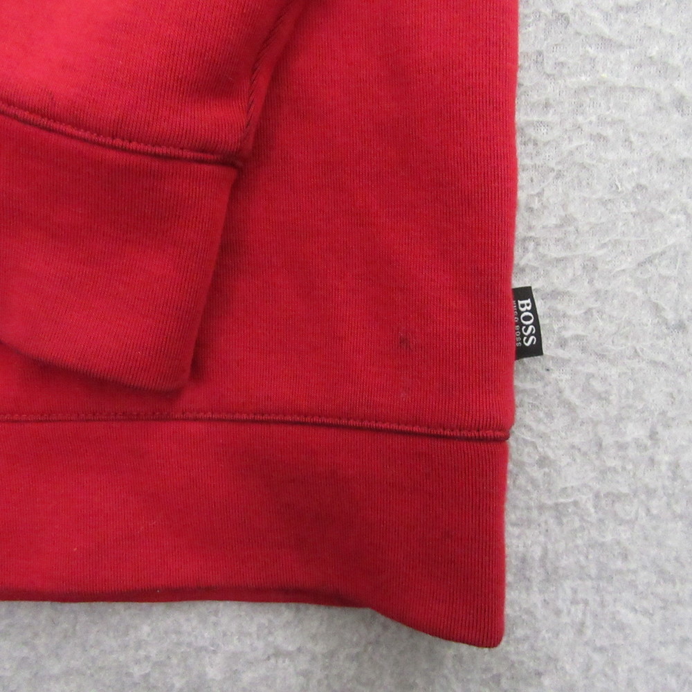 Hugo Boss Mens 1/4 Zip Sweater 2XL Red Pullover Long Sleeve Casual - Picture 4 of 10